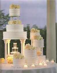 white castle fountain wedding cake,wedding cake,kue pernikahan
